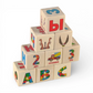 Träbokstavsblock - ryskt alfabet - 30 st