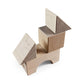 Wooden Toy Block Set – 31 Pieces, a creative wooden structure built from natural birch toy blocks.