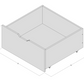 Jerwen - Sängyn vetolaatikko - 75x70x35 cm