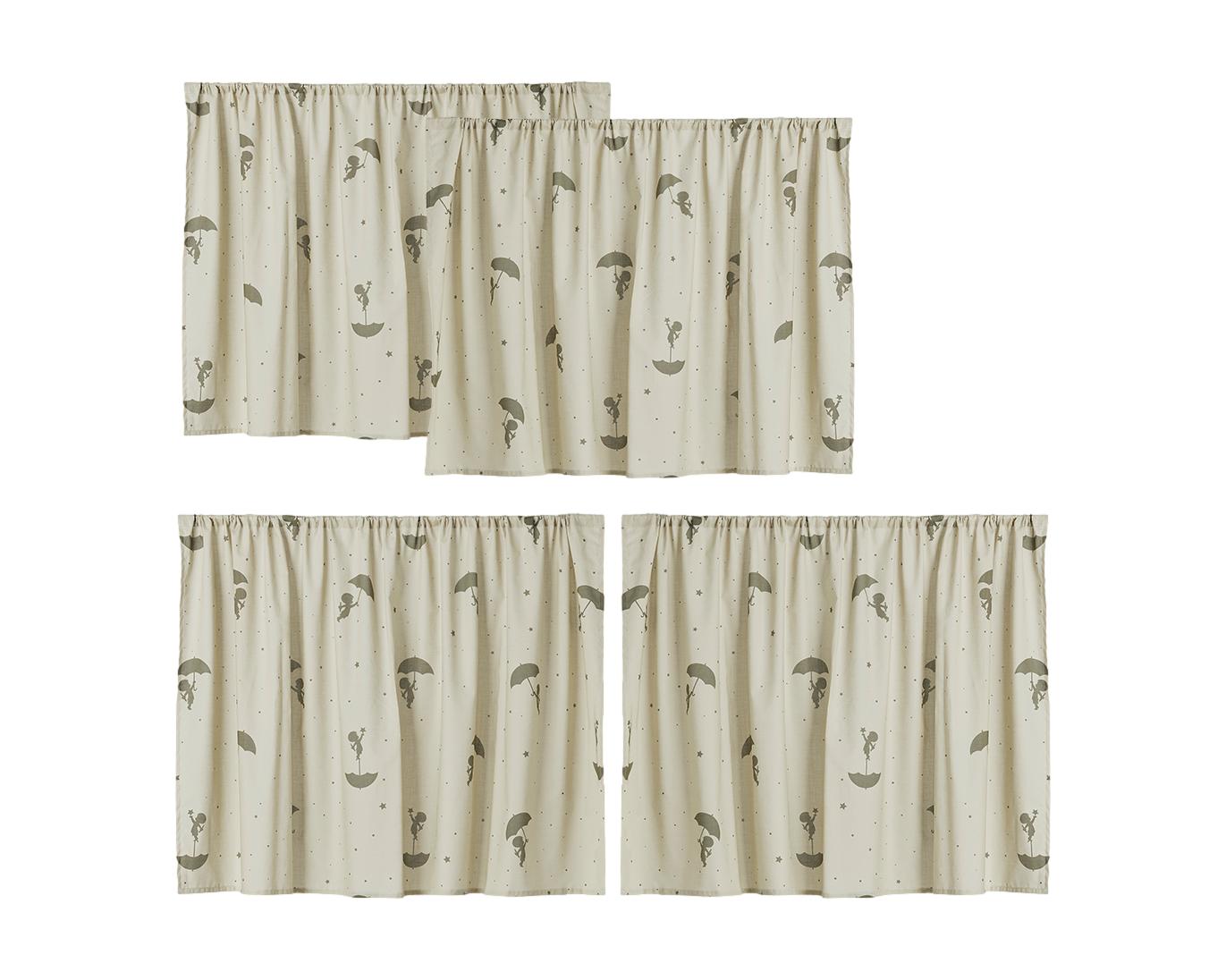 Ole Lukoie - Curtain for half-high and bunk bed - Green