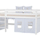 ECO Luxury - Кровать полувысокая - 90x200 см - белый
