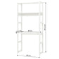 Storey - Shelf with 1 sections, 6 shelves and desktop - 80 cm - White