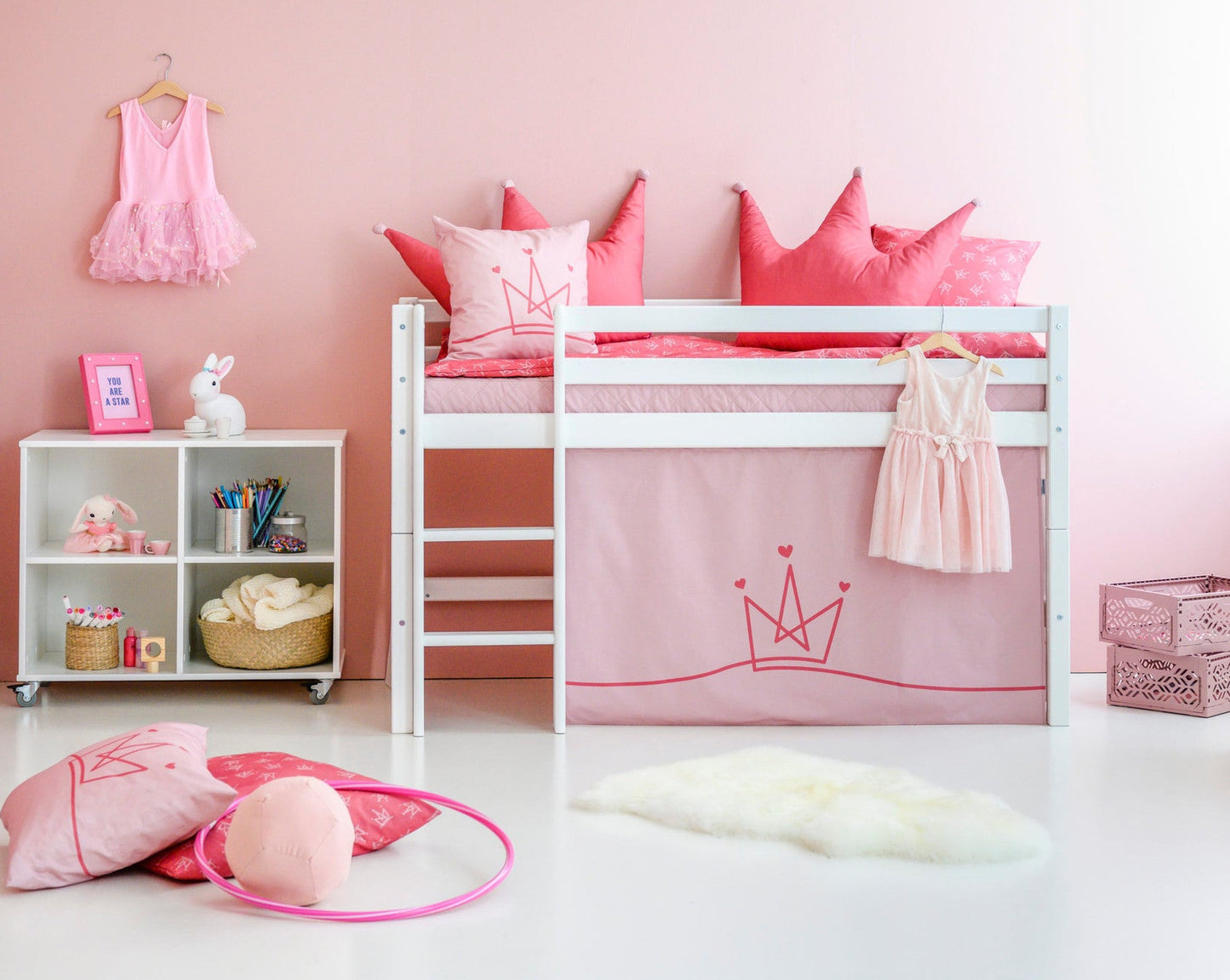 Princess - Curtain for half-high and bunk bed - 70x160 cm