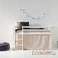 Домашние животные - Занавес для полуторной и двухъярусной кровати - 70x160 см - Silver Cloud