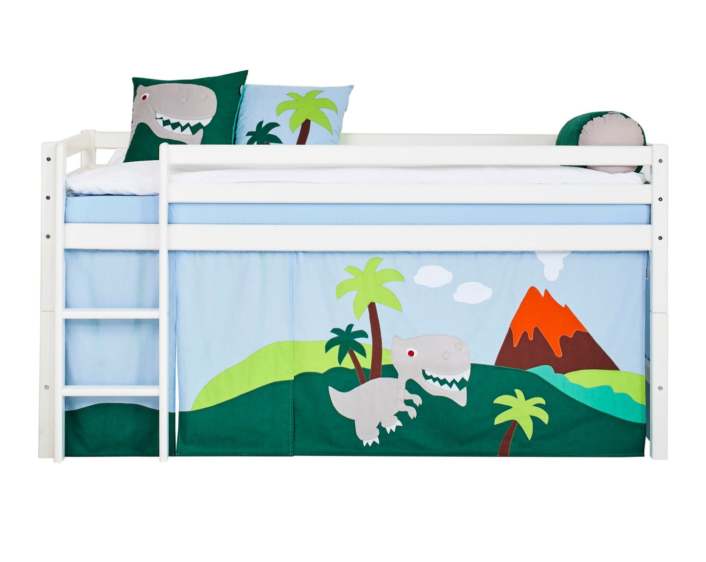 Dinosaur - Curtain for half-high and bunk bed - 90x200 cm