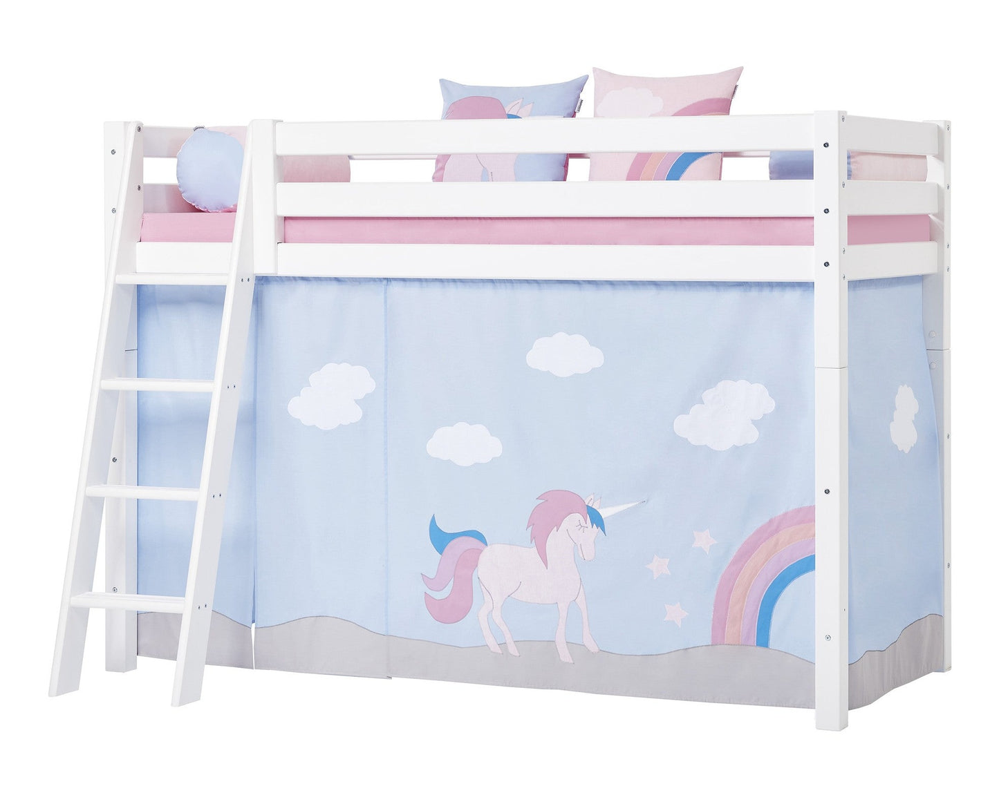 Unicorn - Kardin kõrgemale poolkõrgele voodile - 90x200 cm