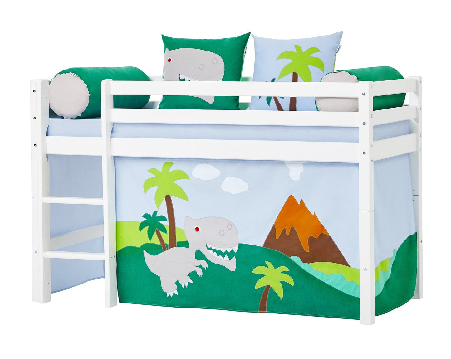 Dinosaur - Curtain for half-high and bunk bed - 70x160 cm