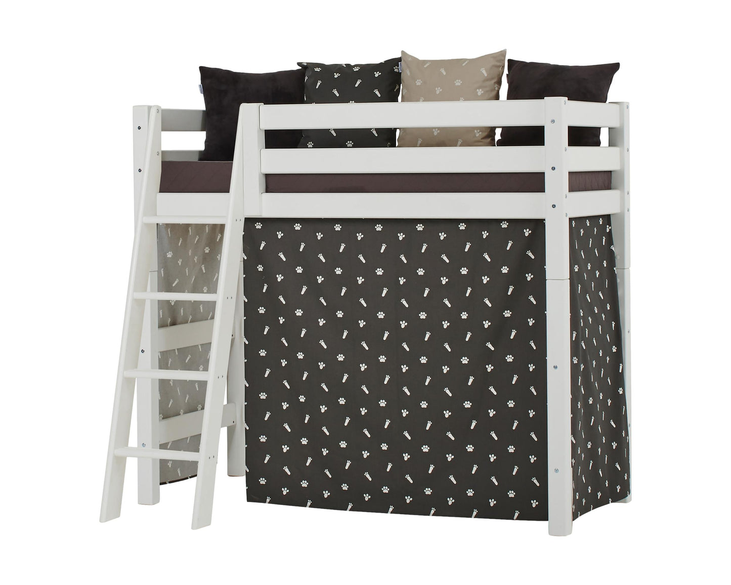Домашние животные - Занавес для средней кровати - 70x160 см - Гранитно-серый