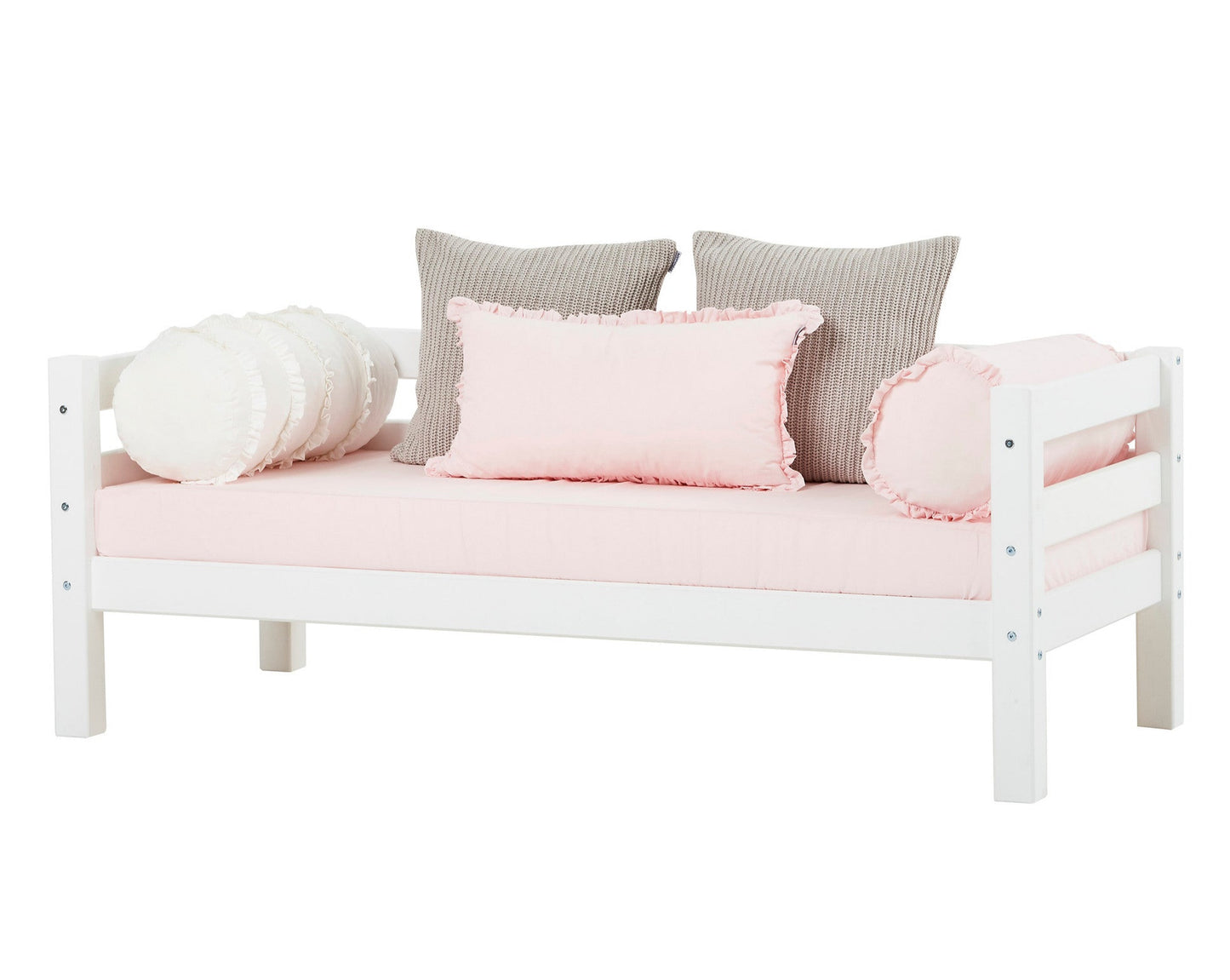 ECO Luxury - Nooruki voodi seljatoega - 70x160cm - valge