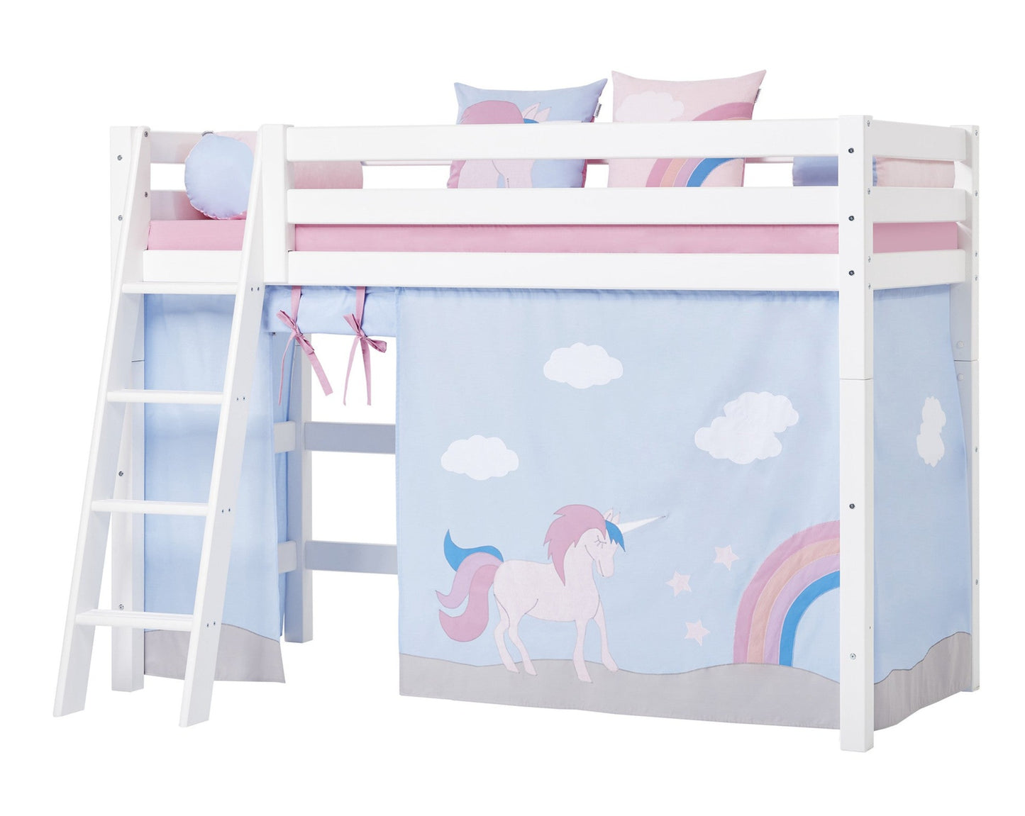 Unicorn - Kardin kõrgemale poolkõrgele voodile - 90x200 cm