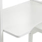 Storey - 2-osainen hylly, 4 hyllyä, sänky 70x160 cm ja työpöytä - 80 cm - Valkoinen