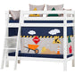 ECO Luxury - Bunk bed with slant ladder - 70x160 cm - white