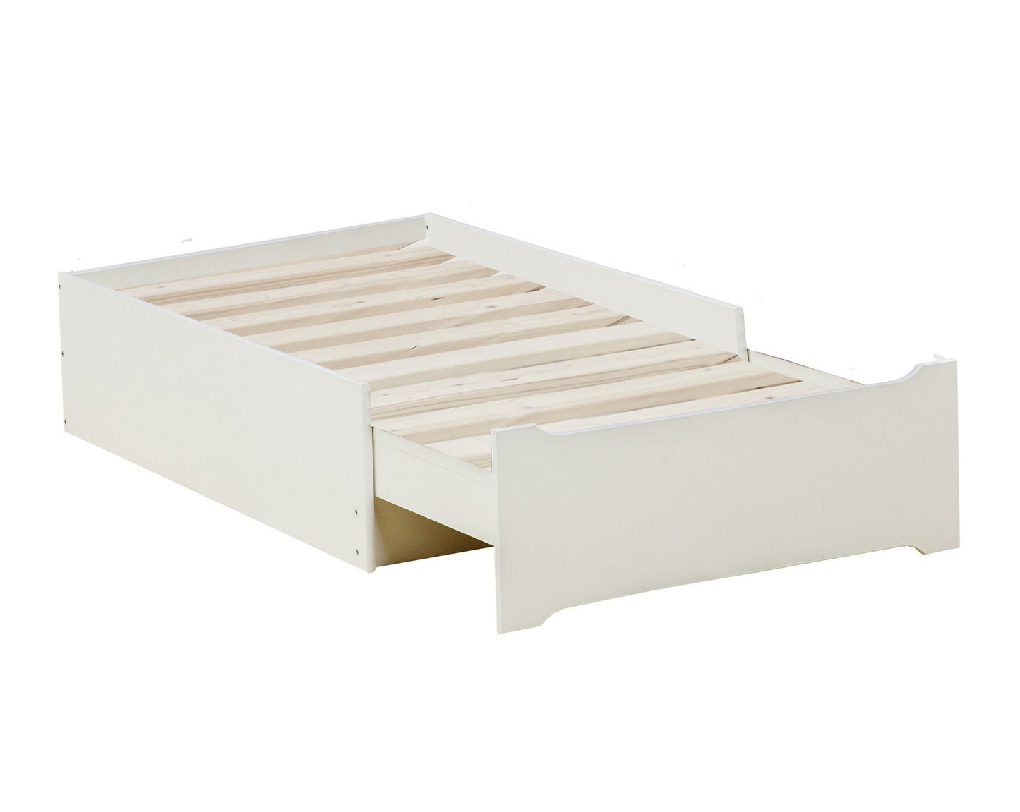 ECO Luxury - Pikendatav voodi LOUNGE - 80x120-200 cm - valge