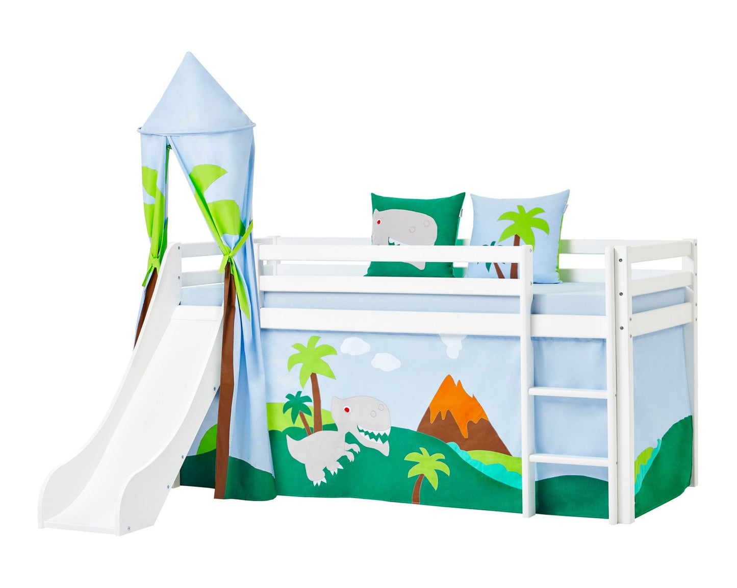 Dinosaur - Tower for half high bed - 185x45 cm