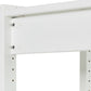 Storey - Shelf with 2 sections, 8 shelves and bed 90x200 cm - 100 cm - White