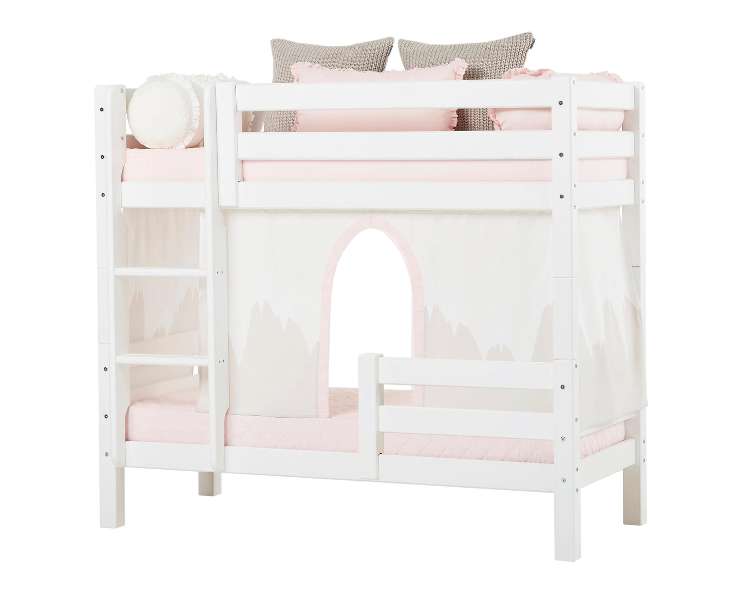 ECO Luxury - Bunk bed with two safety rails - 70x160 cm - white