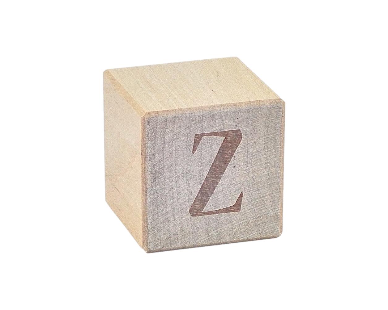 Кубик с буквами - Гравированный 