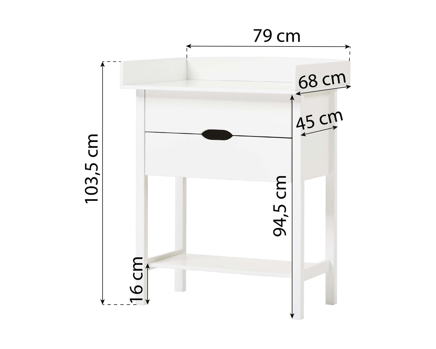 Isabella - Dressing Table - White