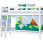 ECO Luxury - Bunk bed with slant ladder - 90x200 cm - white