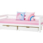 ECO Luxury - Nooruki voodi seljatoega - 90x200cm - valge