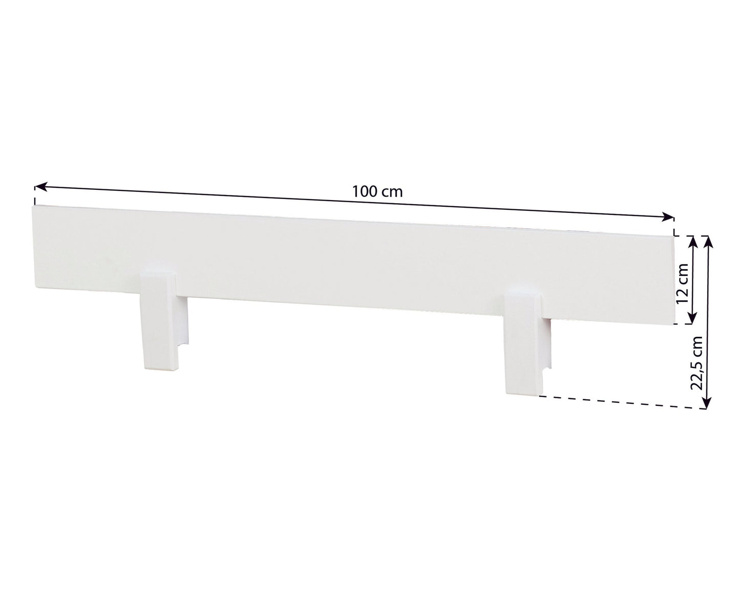 Safety rail for ECO Dream, ECO Luxury and Deluxe beds - White
