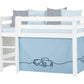 Машинки - Занавес для полуторной и двухъярусной кровати - 70x160 см