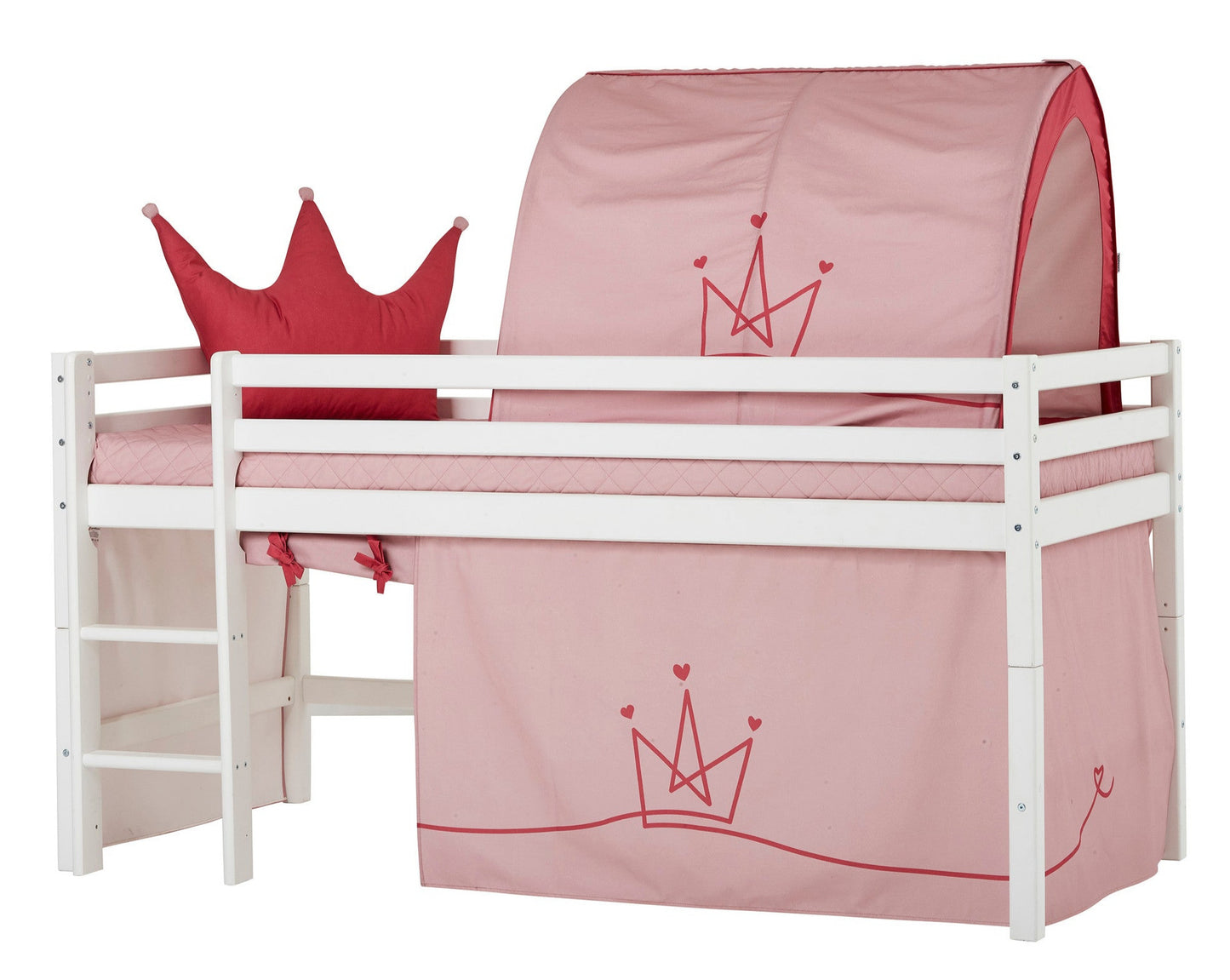 Принцесса - Занавес для полуторной и двухъярусной кровати - 90x200 см