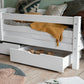 ECO Luxury - Junior bed with 3/4 safety rail - 70x160 cm - white