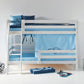 ECO Luxury - Кровать двухъярусная с двумя поручнями - 90x200 см - белый