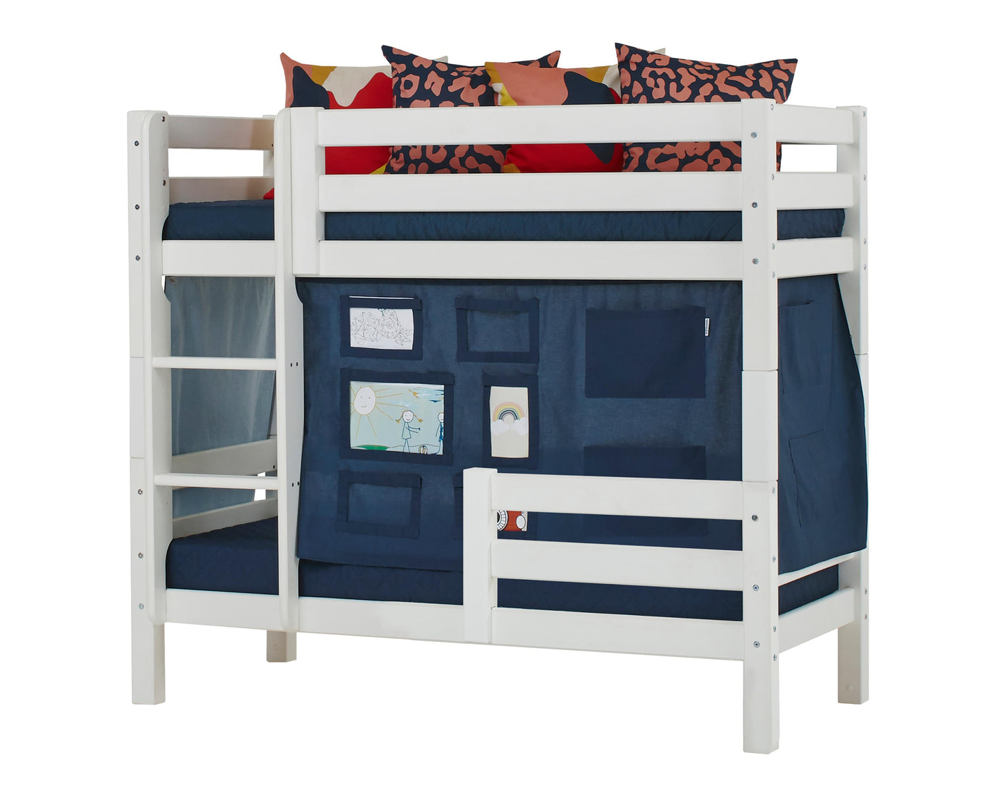 ECO Luxury - Bunk bed with two safety rails - 70x160 cm - white