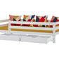 ECO Luxury - Кровать Junior с поручнем безопасности 3/4 - 90x200 см - белый