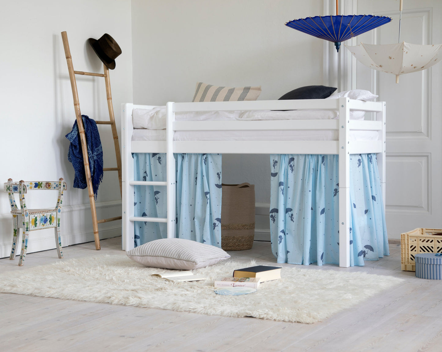 Ole Lukoie - Curtain for half-high and bunk bed - Blue