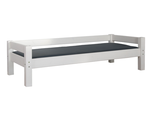 Lahe - Selkänojallinen sänky - 90x200 cm - Valkoinen