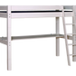 Lahe - Parvisänky, jossa vinot tikkaat ja pöytälevy - 90x200 cm - Valkoinen
