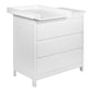 LUKAS - Dresser with changing table - white