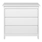 LUKAS - Dresser with changing table - white