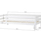 ECO Luxury - Juniorisänky 3/4 turvakaiteella - 90x200 cm - valkoinen