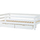 ECO Luxury - Кровать полулюкс с поручнем безопасности 3/4 - 120x200 см - белый
