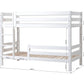 ECO Luxury - Кровать двухъярусная с двумя поручнями - 90x200 см - белый