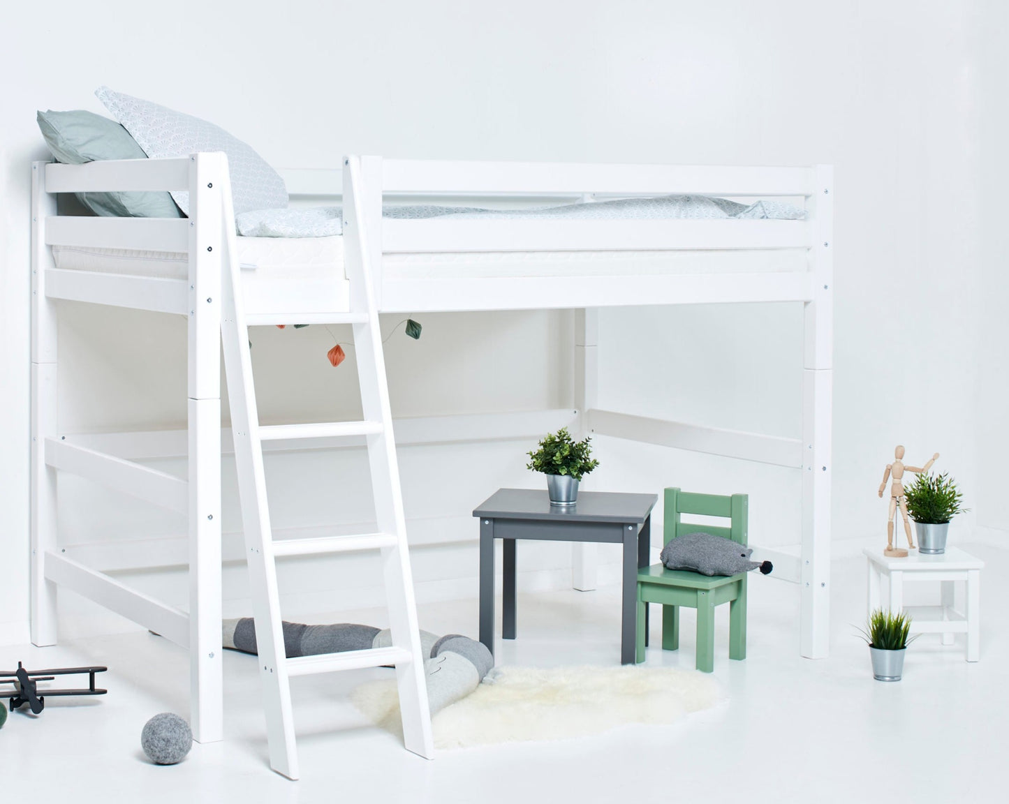 ECO Luxury - Модуль для средневысокой кровати - 120x200 см - белый