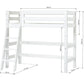 ECO Luxury - Mid high bed - Slant ladder - 70x160 cm - white