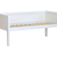 Jerwen - Compact bed - 70x160 cm in white, perfect for a child's bedroom with durable birch wood and safety features.
