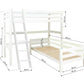 ECO Luxury - Nurgaga kõrge voodi kaldredeliga - 90x200 cm - valge