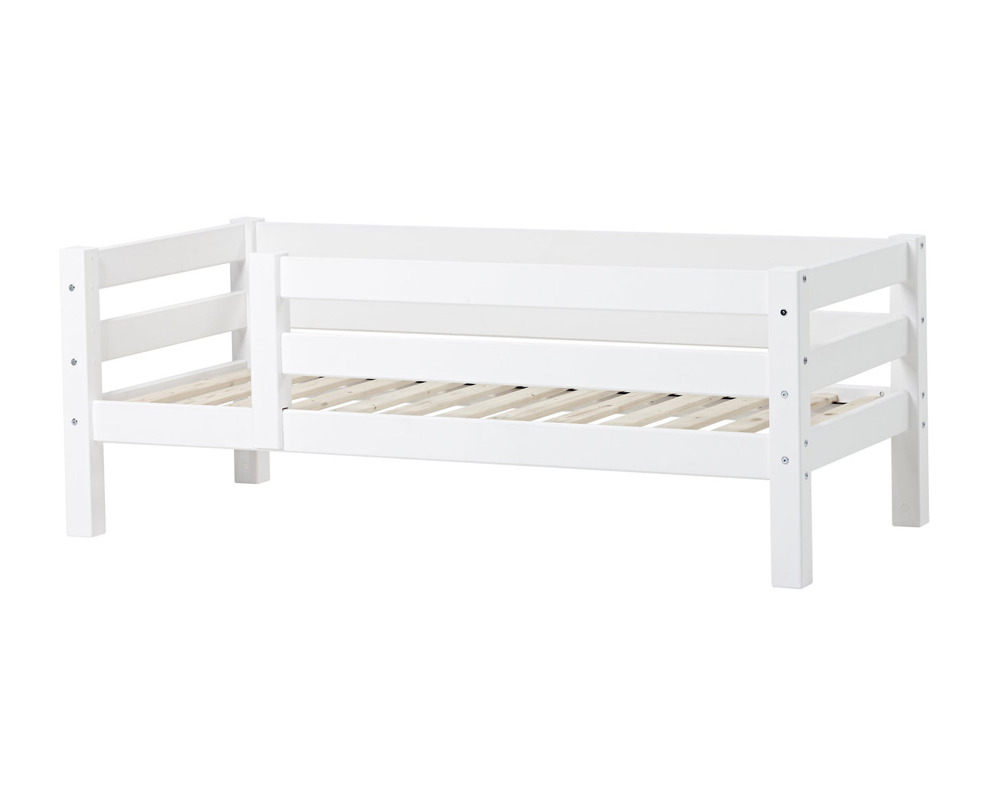 ECO Luxury - Кровать Junior с поручнем безопасности 3/4 - 70x160 см - белый